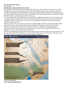 How the Nile River Works By: Alia Hoyt Introduction to How the Nile