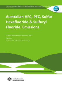 Australian HFC, PFC, Sulfur Hexafluoride & Sulfuryl Fluoride