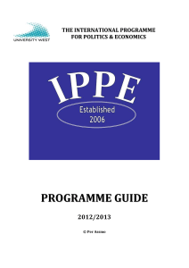 the international programme for politics & economics programme
