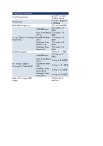 C-band Key Parameters Total Transponders up to 70 (in equiv. 36