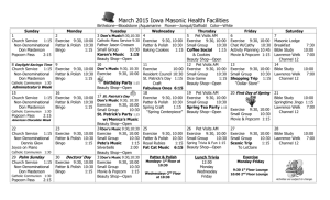 Health Facility Activity Calendar