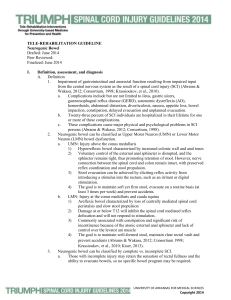 [Type text] TELE-REHABILITATION GUIDELINE Neurogenic Bowel