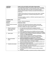 AURRTR001 Inspect, service and maintain marine battery storage