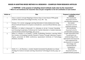 Revised 2 – ISSUES IN ADOPTING MIXED