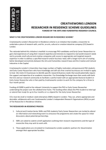 Researcher in Residence Guidelines