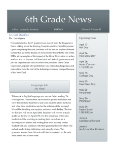 6th Grade News - Athlos Leadership Academy