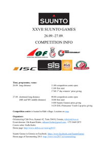 competition info