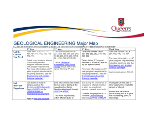 Geological Engineering Major Map - Career Services