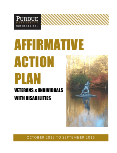 Affirmative Action Plan - Purdue University North Central
