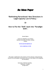 Rethinking Personhood: New Directions in Legal