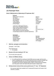 Passenger Panel Minutes 24 September, 2014