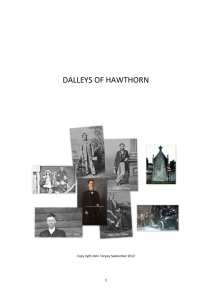 TED DALLEY*S STORY - Hawthorn Historical Society