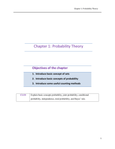 Chapter 1: Probability Theory