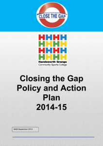 Closing the Gap Policy and Action Plan 2014-15