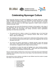 Celebrating Nyoongar Culture Information Booklet