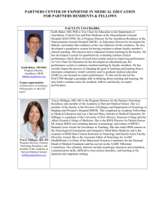 Faculty Bios - Partners HealthCare