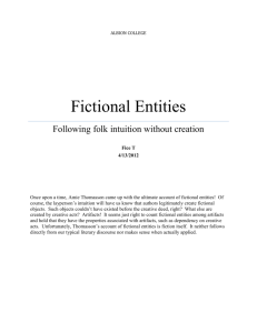 Fictional Entities