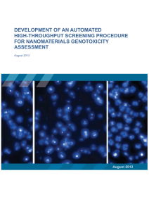 Development of an automated high-throughput screening procedure