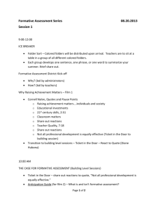 20130820 Agenda Formative Assessment Kickoff