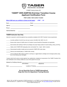 X26P and X2 Transition Cert Form, V20