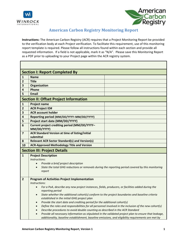 Monitoring Report Template Intended For Compliance Monitoring Report Template