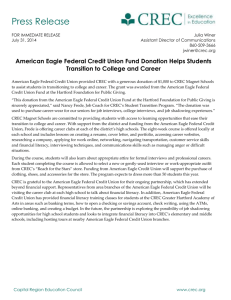 American Eagle Federal Credit Union Fund Donation Helps