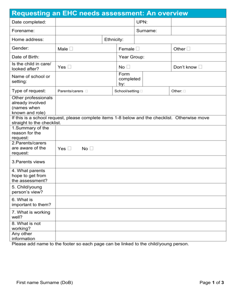 checklist-criteria-for-ehc-needs-assessment-september-2015