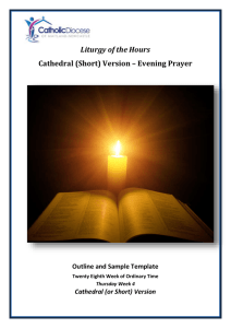Evening Prayer (Cathedral Version – shorter)