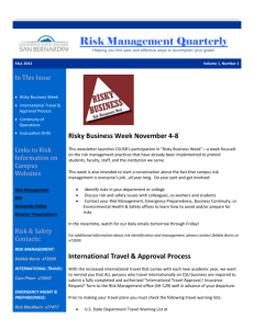 Fall 2013 - Risk Management