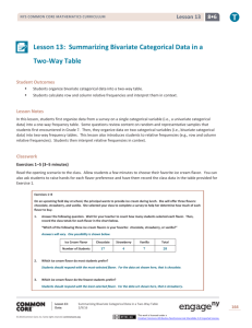 Grade 8 Mathematics Module 6, Topic D, Lesson 13