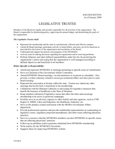 Legislative Liaison - Montana Medical Group Management