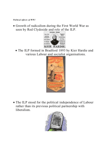 Political effects of WW1 Growth of radicalism during the First World