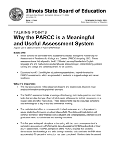 Why the PARCC is a Meaningful and Useful Assessment System