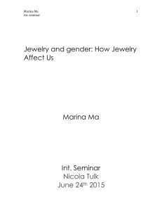 Jewelry and gender - The New School Portfolio