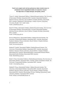 Nasal swab samples and real-time polymerase chain reaction