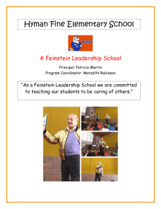 Hyman Fine Elementary School A Feinstein Leadership School