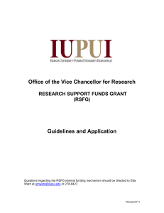 Guidelines and Application - Research