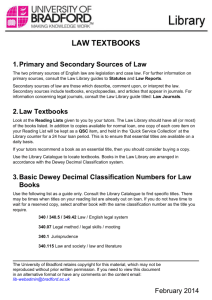 Law Textbooks