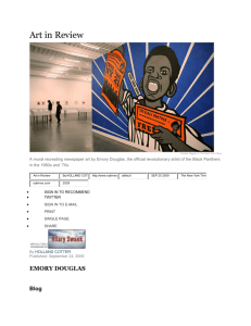 Emory Douglas, Black Panther artist & more