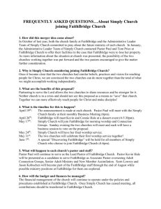 FREQUENTLY ASKED QUESTIONS…About Simply Church joining