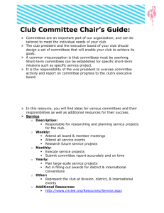 Committee Resource - Florida District of CKI