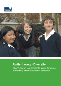 Unity through Diversity - Department of Education and Early