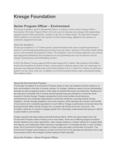 Senior Program Officer – Environment