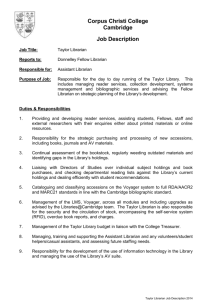 Duties & Responsibilities