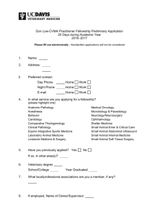 Application form - UC Davis School of Veterinary Medicine