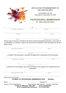 Arts Professionals Membership Form