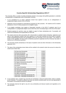 Country Specific Scholarships Regulations