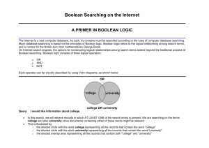 Boolean Searching on the Internet