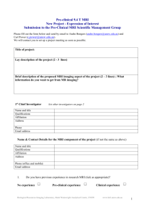 MRI Submission Form - Mark Wainwright Analytical Centre
