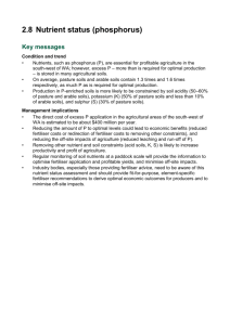 Soils with P deficiency - Department of Agriculture and Food